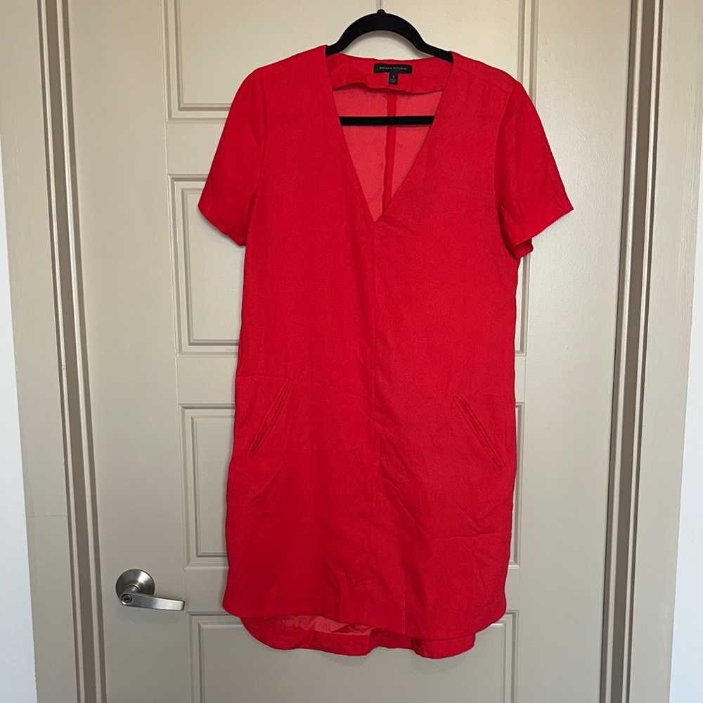 Banana Republic Vibrant Red Dress